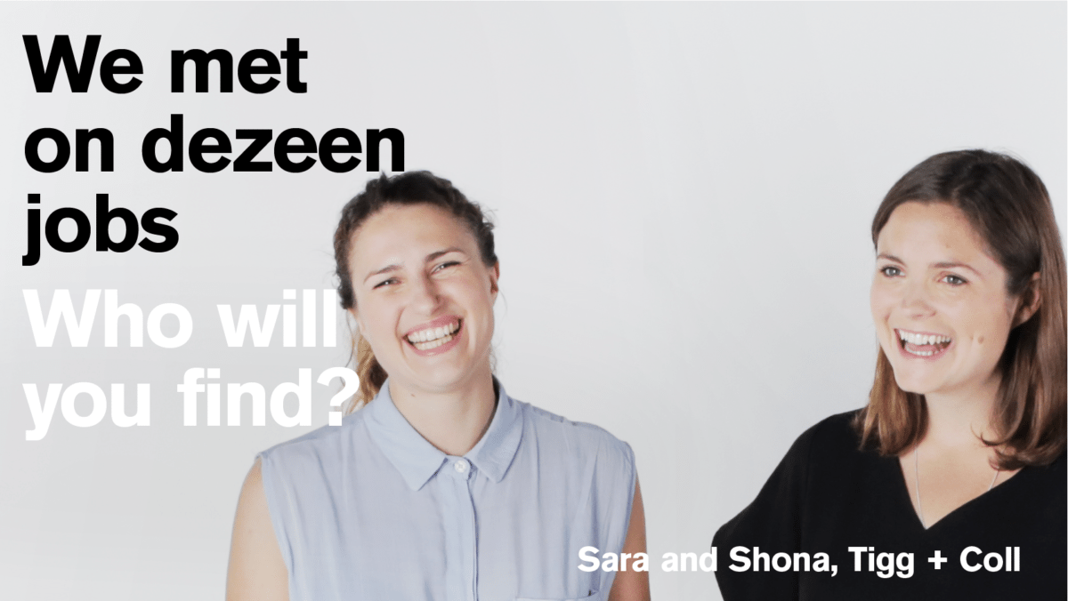 "We Met On Dezeen Jobs" Ad Campaign Launches